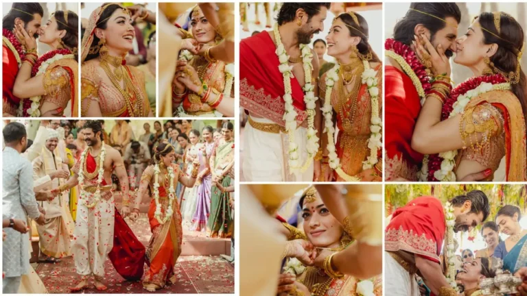 Actress Rashmika Mandanna and Vijay Deverakonda Shared Their First Wedding Pictures