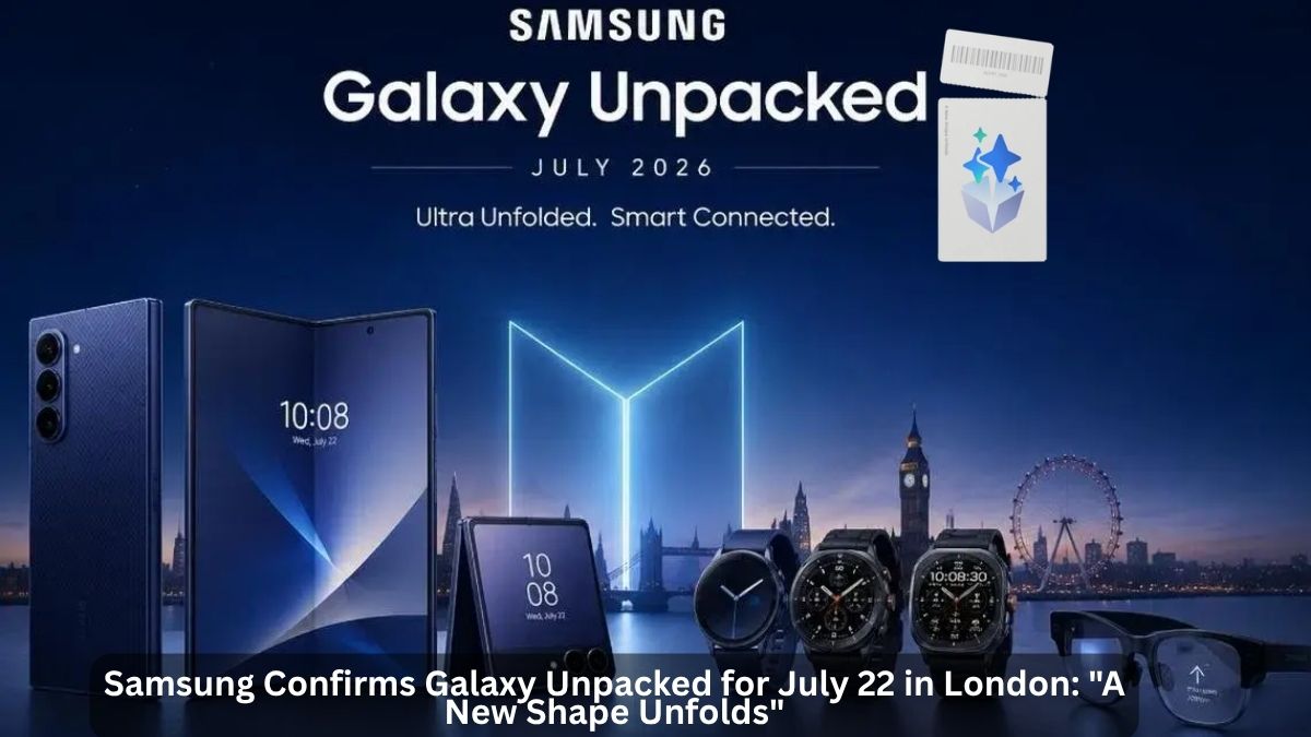 Samsung confirms Galaxy Unpacked event for July 22 in London