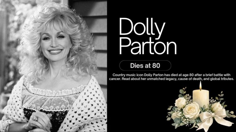 Country Music Icon Dolly Parton Dies at 80