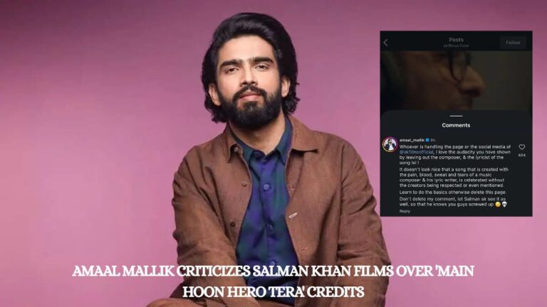 Amaal Mallik Criticizes Salman Khan Films Over 'Main Hoon Hero Tera' Credits
