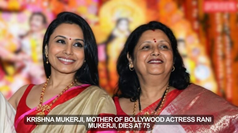 Krishna Mukerji, Mother of Bollywood Actress Rani Mukerji, Dies at 75